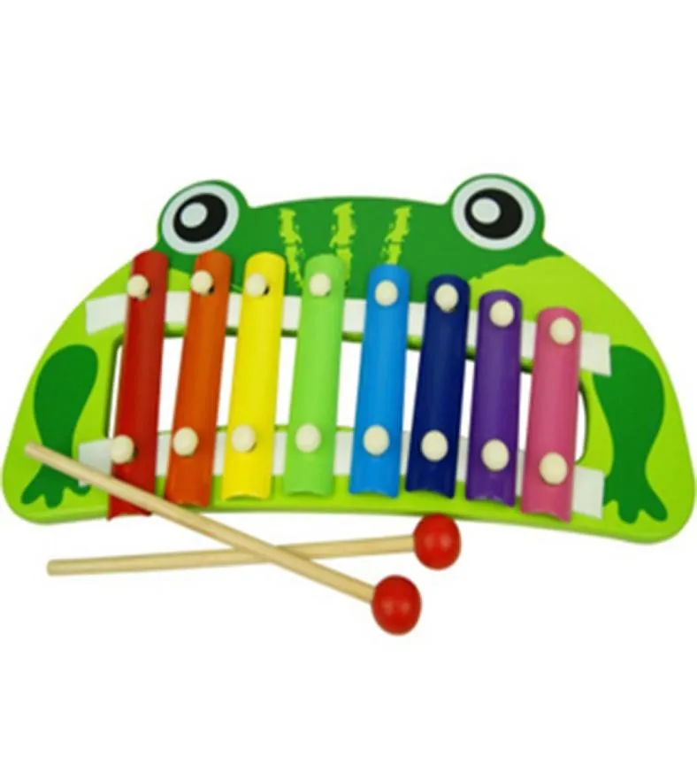 8note dziecko Wczesne instrument muzyczny Ręka Knock Piano Frog MultiColor Xylophon Rozwijaj zabawkę muzyczną dla dzieci Prezenty 8197873