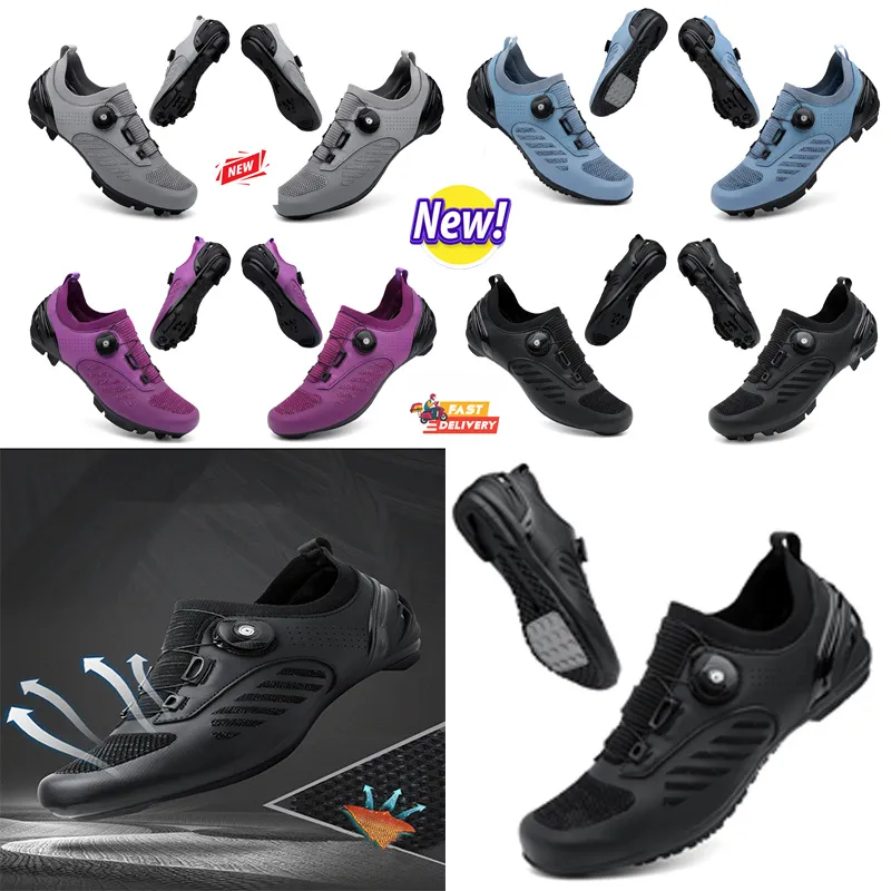 designer Cycling Shoes Men Sports Dirt Road Bike Shoes Flat Speed Cycling Sneakers Flats Mountain Biscycle Footwear SPD Cleats Shoes 36-47 GAI