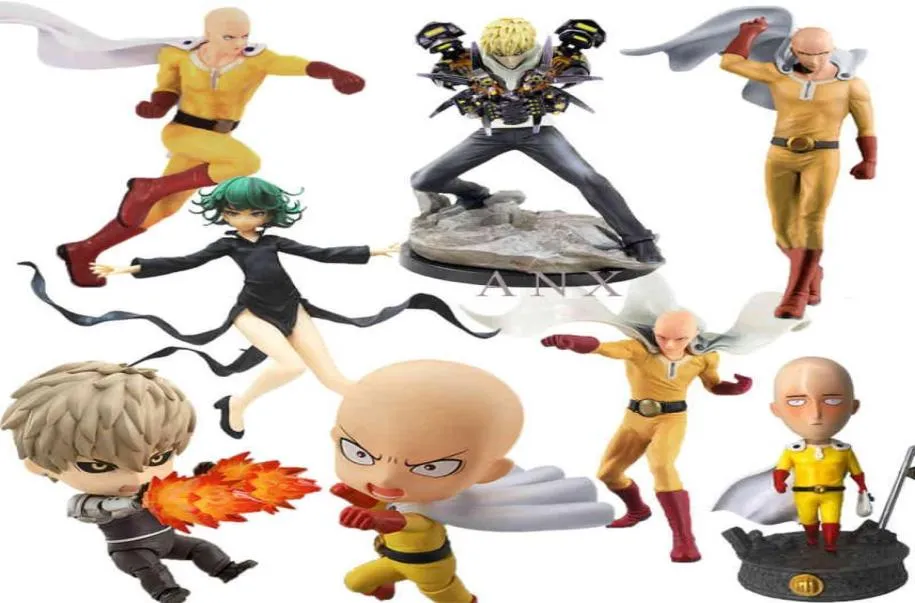 1025 см Аниме Фигурка One Punch Man Сайтама Сенсей Генос ПВХ Фигурка Коллекция Сайтама фигурка Модель Игрушки Подарки Brinquedos X07841556