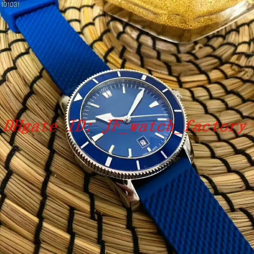 NEW Men's watch 1884 Automatic movement High quality steel case Blue dial Rotatable bezel Rubber strap Gents WristWatch AB202302m