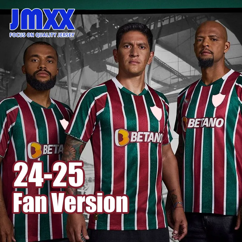 JMXX 24-25 FLUMINENSE Soccer Jerseys Home Away PRIMEIRO PRIMENTO MONS MENSILIFICAÇÕES camisa de futebol de Man Man 2024 2025 Versão de fãs