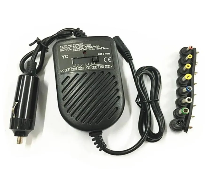 Universal DC 80W Auto Ladegerät Netzteil 15V24V Adapter Set für Laptop Notebook mit 8 abnehmbaren Steckern mit Belister Packa3315752