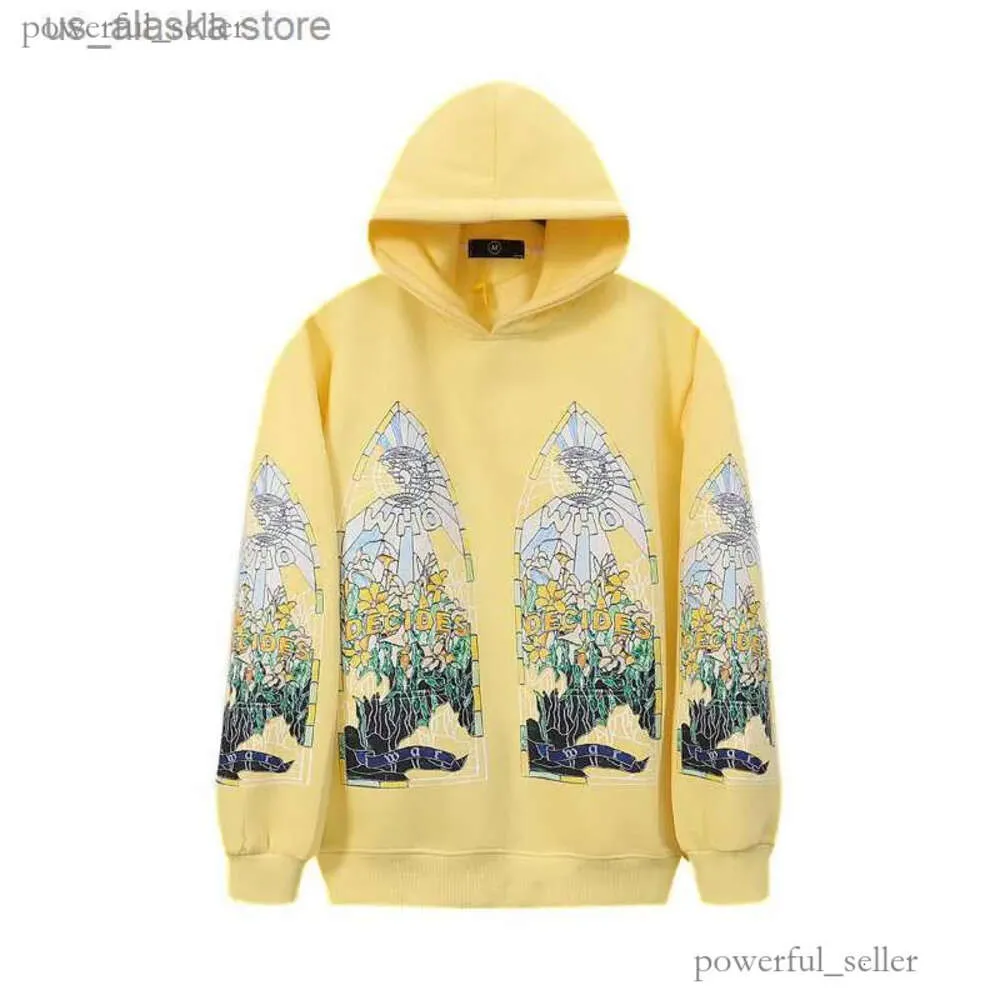 Moletom com capuz masculino 2024ss novo outono e inverno quem decide a guerra fragmentado hoodies para homem e mulher 790