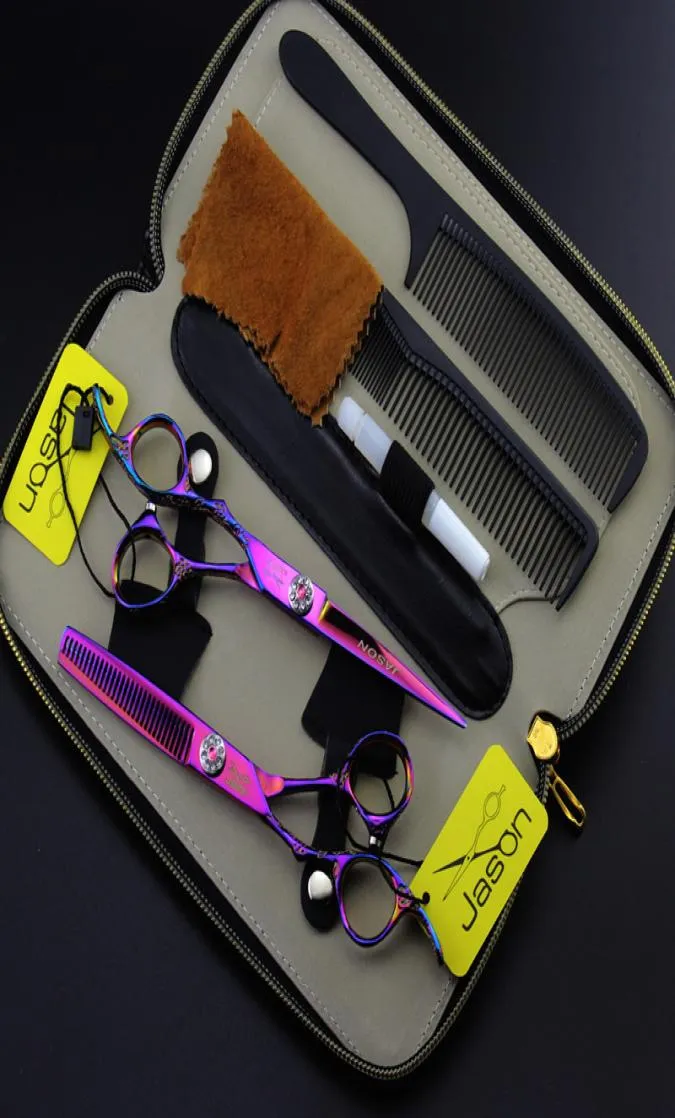 60inch Jason Left Hand frisörsax Set Lefthanded Cutting Thunning Scissors JP440C Hair Shears Barber Salon Shears L4279981