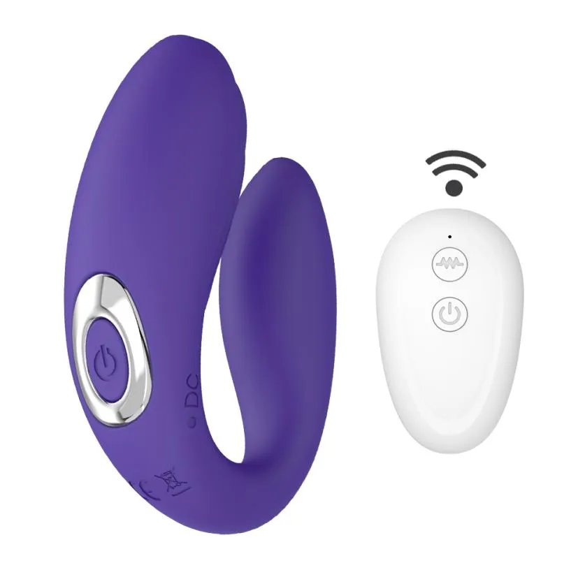 Vibratore UShape remoto senza fili Dildo G Spot Vagina Clitoride Stimolare doppi vibratori Giocattoli sessuali per donne Masturbatore femminile Q033649869