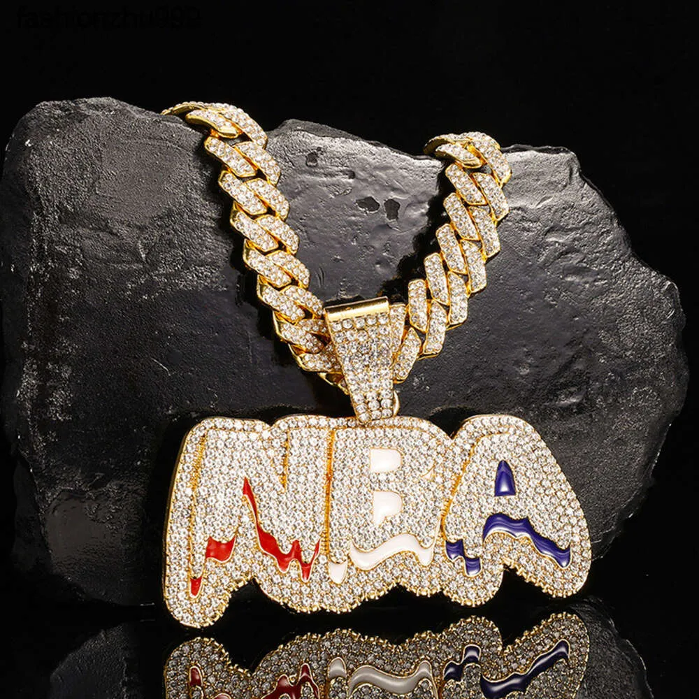 Hip Hop Chaine En Diamant Prix Iced Out Diamond Letter Sport