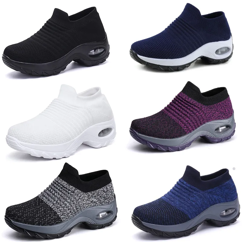 Grandes taille Chaussures féminines Chaussures de sport tissées volantes Chaussures à capuche Chaussures à bascule à la mode gai chaussures décontractées chaussures 35-43 Tendances