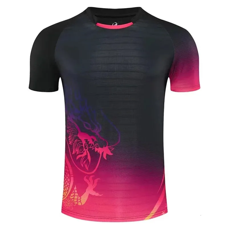 Tennis T-shirt For Men Women Girls Boys Table Tennis Tee Shirts Couple Print Short Sleeve Ping Pong Volleyball Badminton Uniform 240306