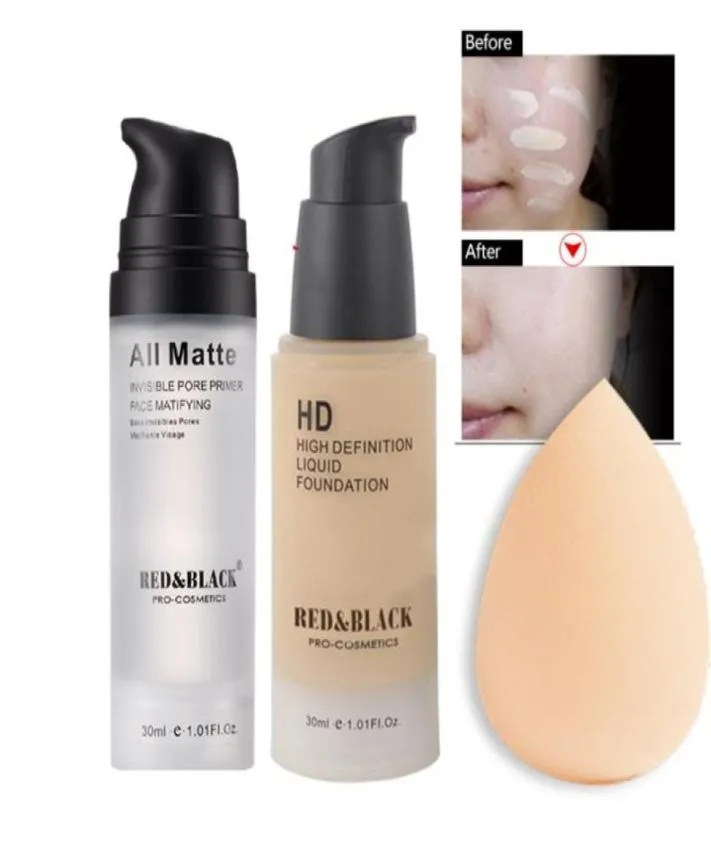 RedBlack Professional Makeup Set Matte Foundation Primer Base Make Up Kit4997158