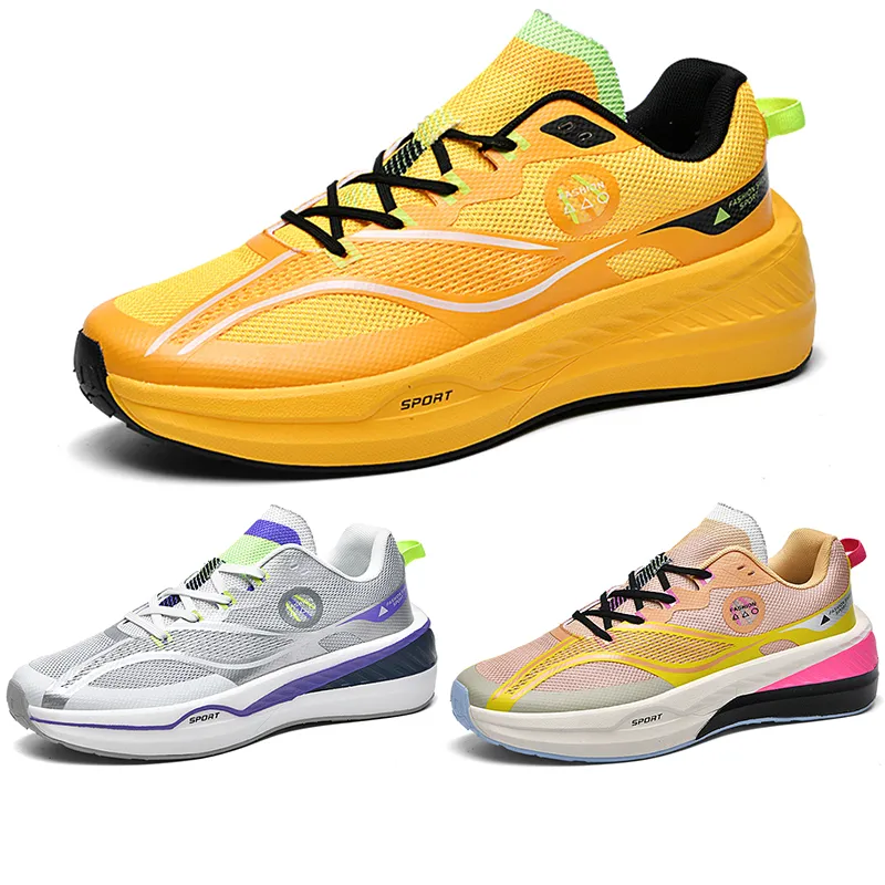 Män kvinnor klassiska löparskor mjuk komfort grön gul grå rosa mens tränare sport sneakers gai storlek 39-44 color7