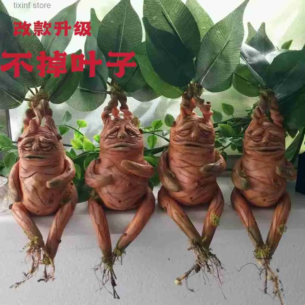 Decorative Objects Figurines New Mandrake resin ornaments Mandrake home decoration Mandrake straightening T240306