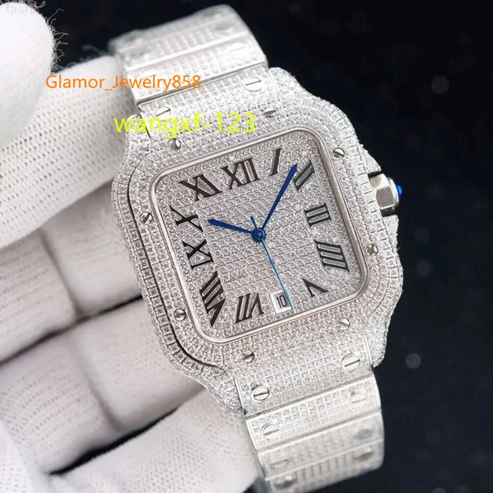 Relógio de diamante Mens Designer Relógios Mecânicos Automáticos 40mm Safira Mulheres de Negócios Relógio de Pulso High-End Cinto de Aço Inoxidável Montre De Luxe