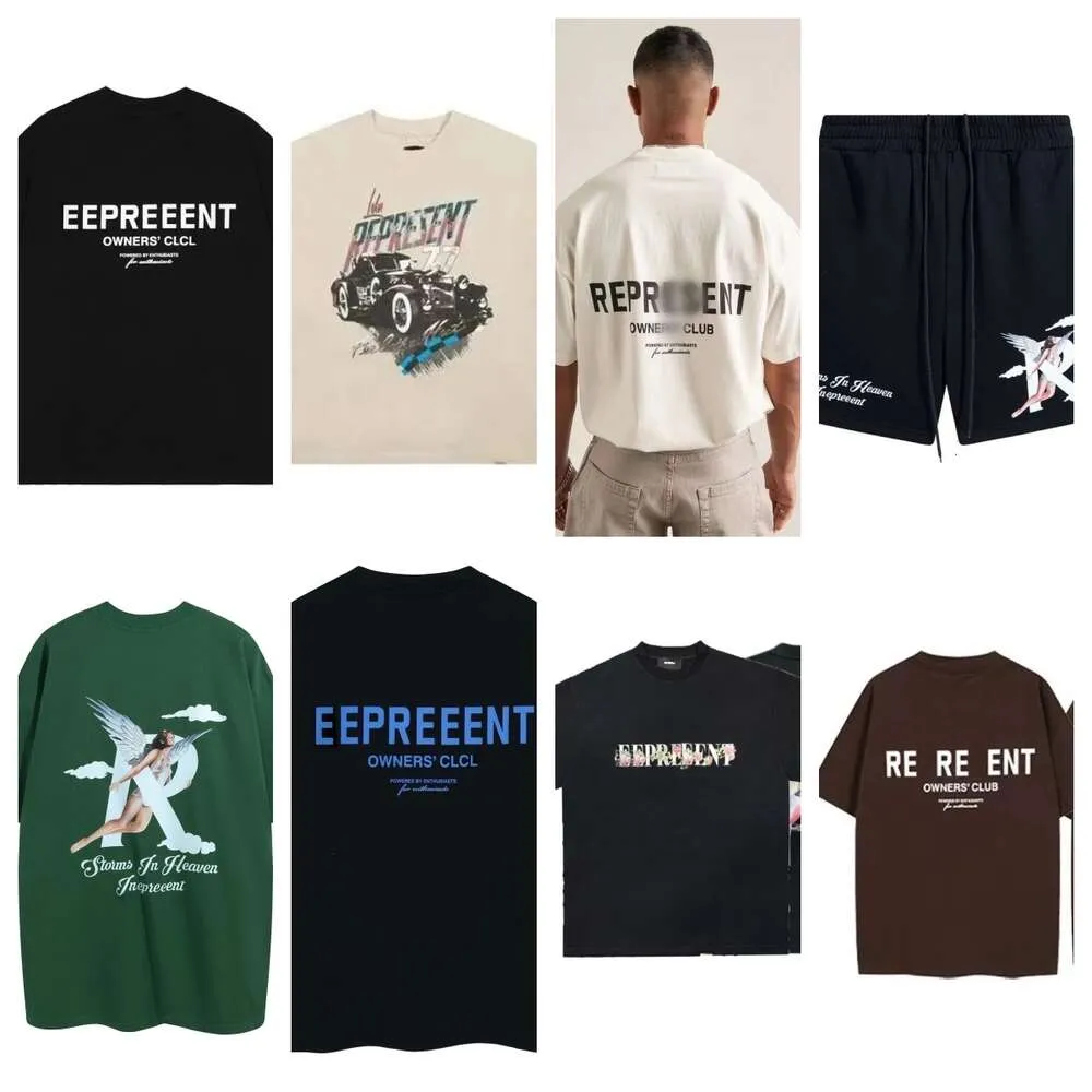 Designermarke Repräsentiert beliebte Mode High Street Baumwoll-T-Shirt Sweatshirt T-Shirt atmungsaktive Männer und Frauen gemusterte Drucke repräsentative Top-T-Shirts gha