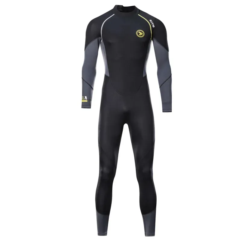 Maillots de bain 1.5mm néoprène combinaison hommes plongée sous-marine costume surf porter une pièce ensemble chasse sous-marine résistant au froid plongée en apnée maillot de bain complet