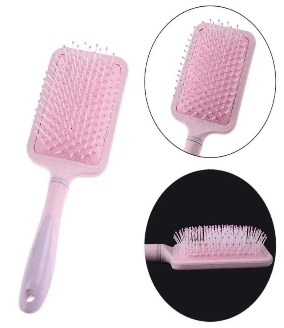 12pclot Hair Commb Zdrowy masaż masaż szczotka do włosów grzebień Wetdry Scalp Plastikowe poduszkę powietrzną grzebienia pszenica plastikowa grzebień FR9635907