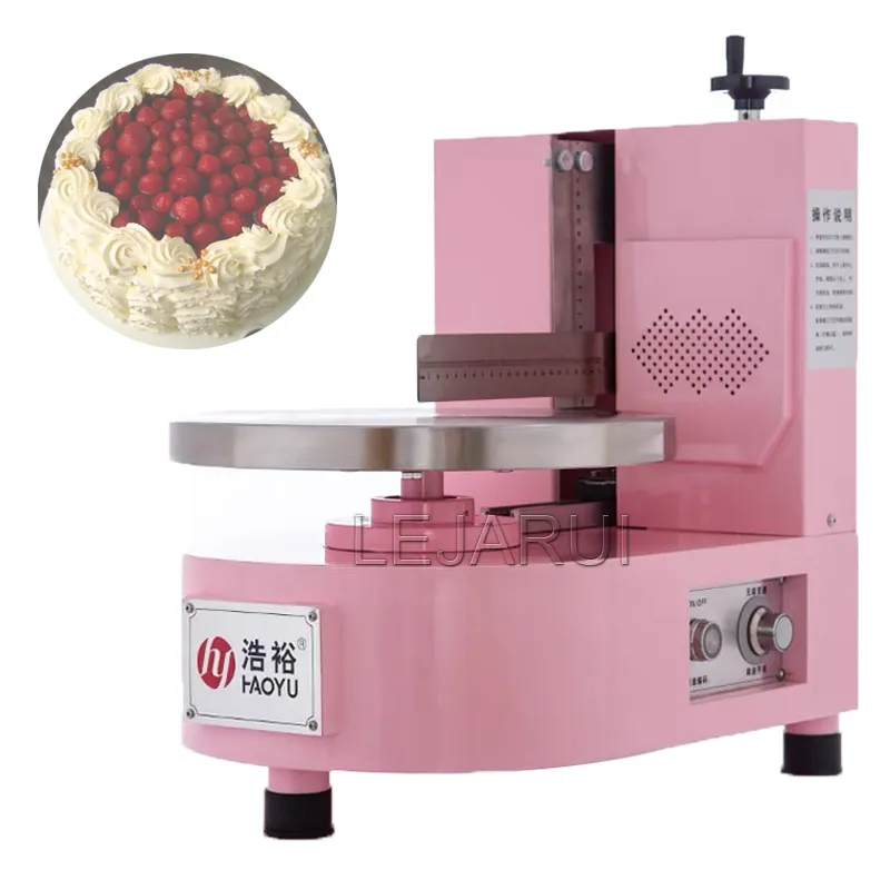 Machine de remplissage de revêtement de crème pour gâteau rond, Machine à étaler les gâteaux d'anniversaire, épandeur de décoration de crème à pain