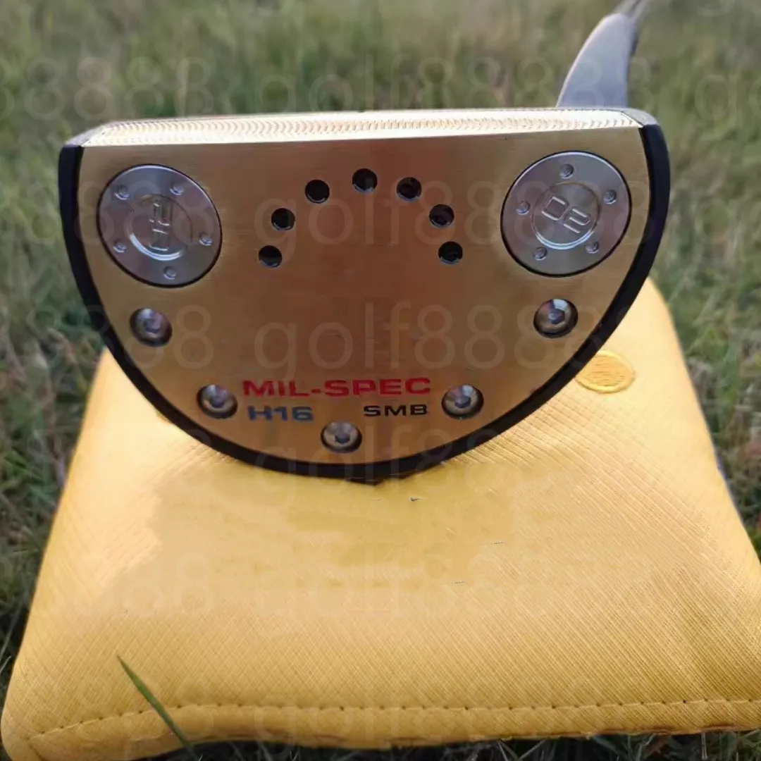 Golfklubbar MIL-Spec Putters Golden Semicircle Golf Putters högerhänta unisex golfklubbar Kontakta oss för att se bilder med logotyp