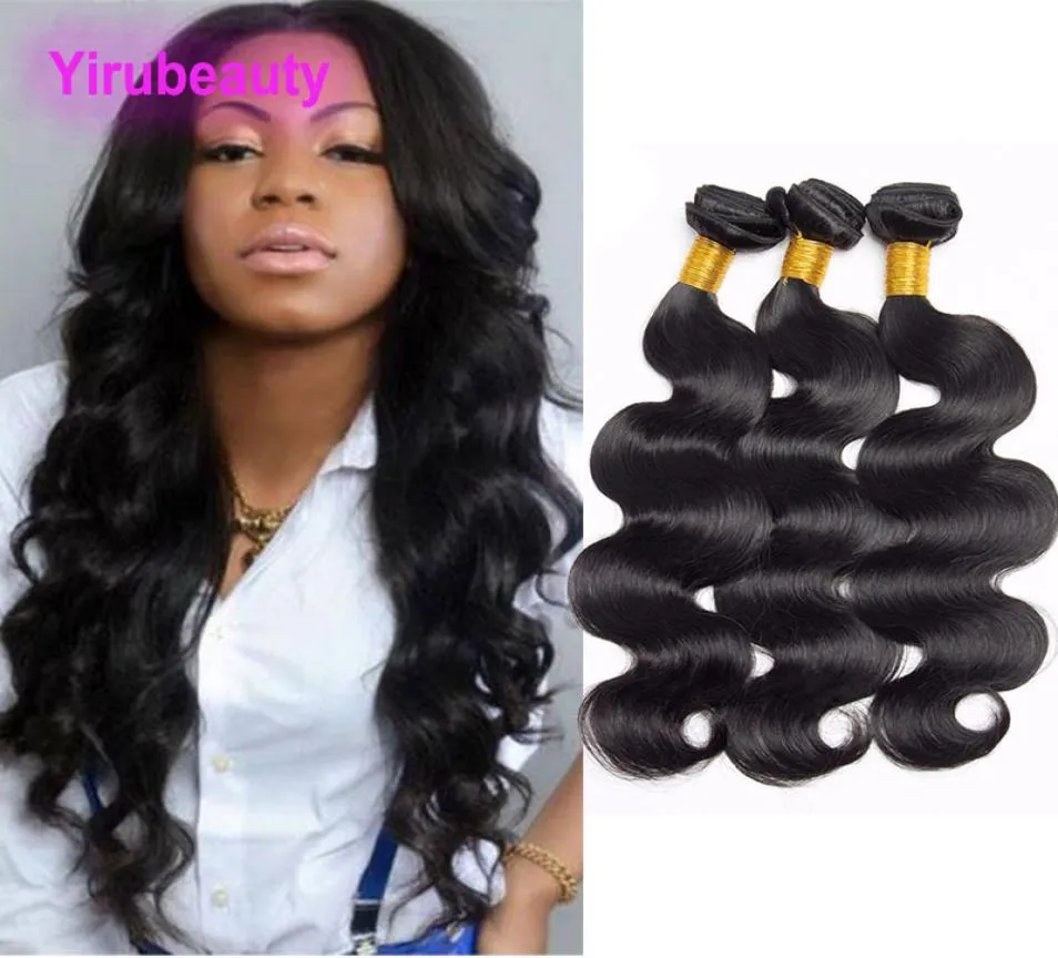 Malezyjskie przedłużenia ludzkich włosów 3 wiązki fali ciała Virgin Hair Weave 30 -calowe pakiety całe włosy Wefts4560462