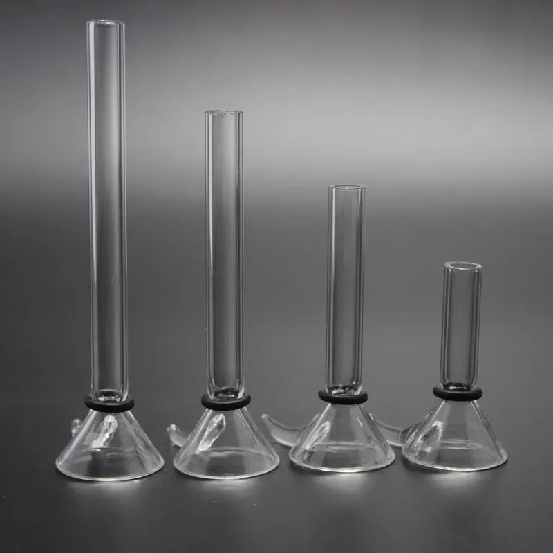 4 Styles Glass Stem Slider Funnel Style With Handle Manufacture Glass Male Stem ,simple downstem glass bowl for water pipe ,glass bong