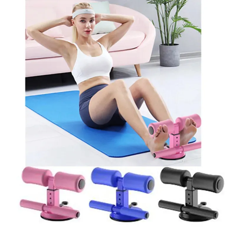 ABS Trainer Sit Up Bar Self-Suction Fitness Equipment Abdominal Strength Trainer Home Gym Muscle Training Men Women Weightloss 240226