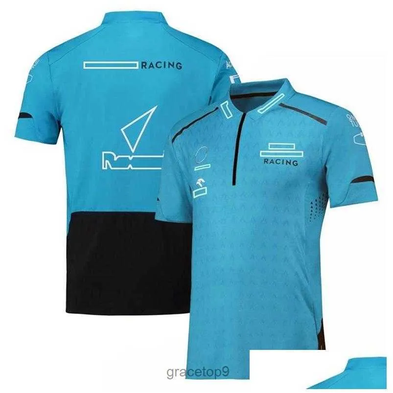 Polos für Herren, Motorradbekleidung, F1-Team-T-Shirt, neues Nded-Shirt, Herren-Rennserie, Sport-Top, Drop-Lieferung, Handys, Motorräder, Zubehör, anpassbar 7pv9