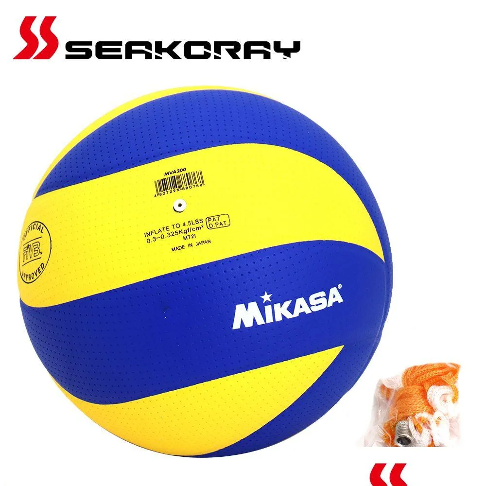 Balls siatkówka rozmiar 5 PU Soft Touch Oficjalny mecz MVA200WV330W Halowy trening piłki gier 230613 DROP DHKWU