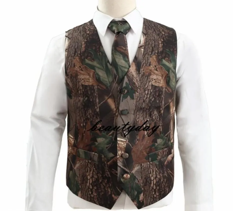 2021 New Camo Boy039s Abbigliamento formale Camouflage Gilet economici per la festa di nozze Bambini Anello portatore Abbigliamento Abbigliamento formale Custom Made1798452