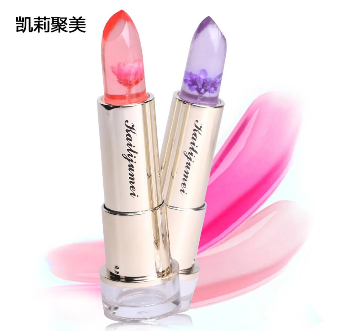 Whole1pc Kalijumei Secret Jelly Lipstick Makeup Beauty Flower Fade Not Fade Make Up Lip Gloss Double Nursing Natural Prote4837189