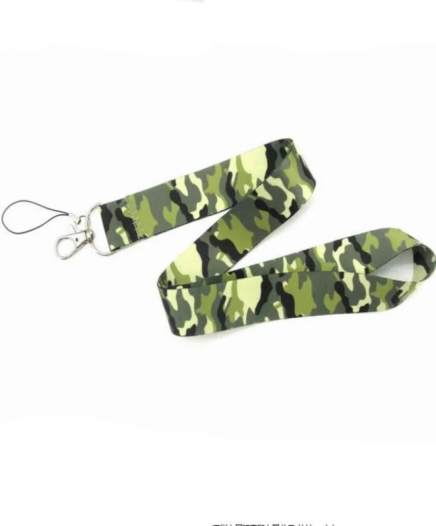 Cartoon Leopard flame Camouflage neck Lanyard Cell Phone PDA Key ID Holder long strap whole1616656