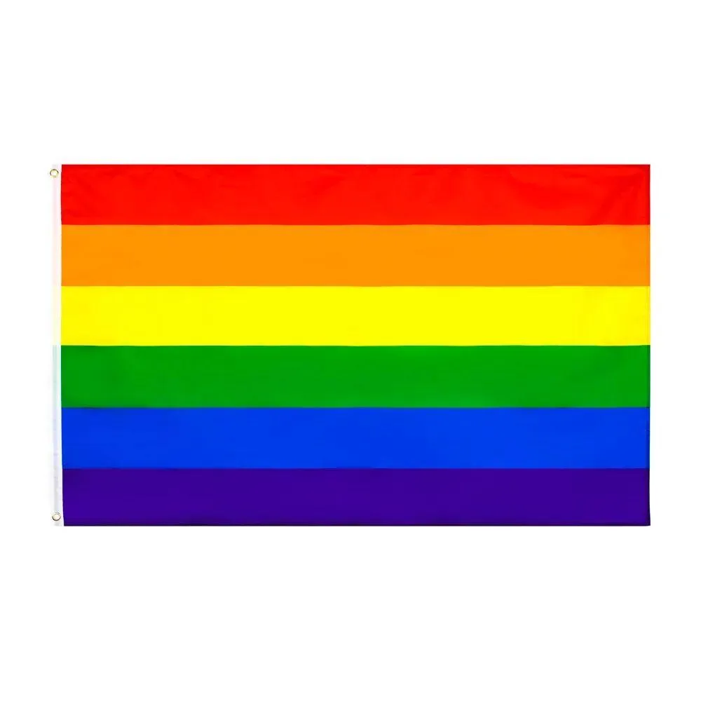 Banner Flags 8 Designs Direct Factory Wholesale 3X5Fts 90X150Cm Philadelphia Phily Straight Ally Progress Lgbt Rainbow Gay Pride Flag Dhkuy