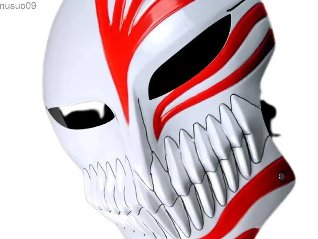 Designer-Masken Hot Cartoon Tod Ichigo Kurosaki Bleach Maske Weihnachten Tanz Maskerade Party Cosplay Halloween Coole Maske Geschenk für Männer Junge Spielzeug