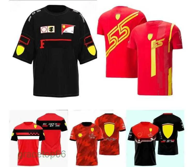 Polos pour hommes F1 Racing Shirts Summer Team Sports Jerseys à manches courtes du même style personnalisable RLW1