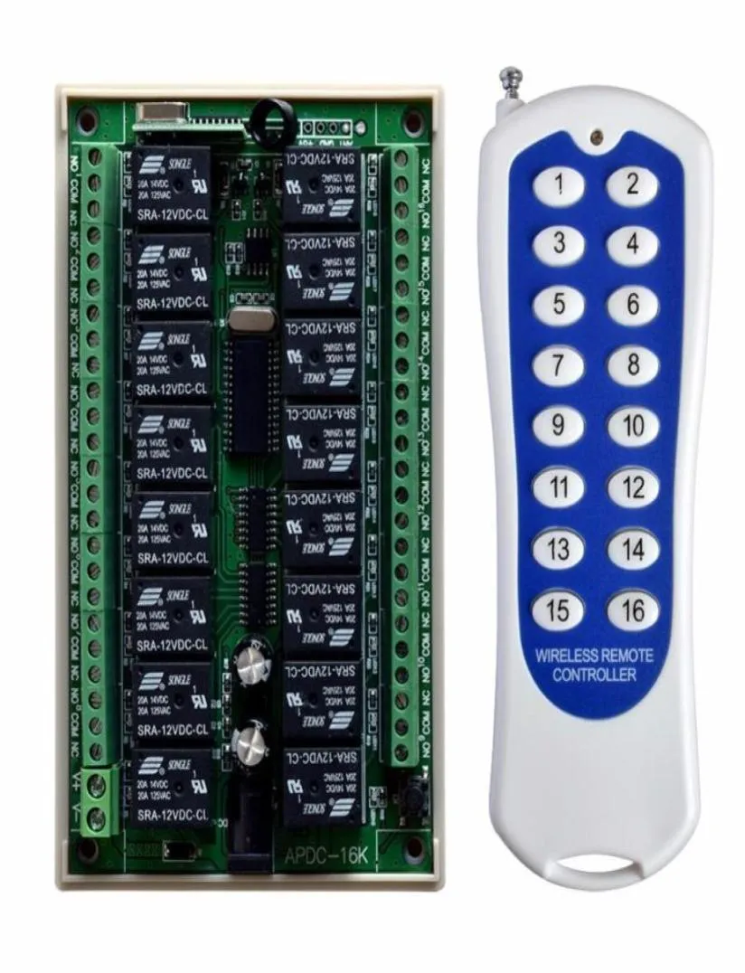 Trasmettitore e ricevitore del sistema di commutazione del telecomando senza fili RF 12V 24V 16 CH 16CH Sistemi di allarme 315MHZ5472371