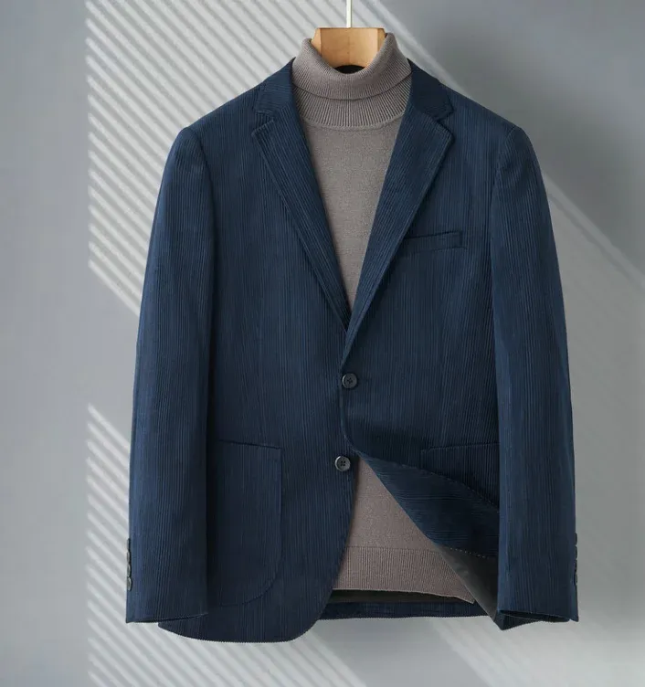 Suits Autumn Men's Checker Hot Drill Small Suit Business Casual Fashion Single Western Shirt Men's Slim Fit Suit