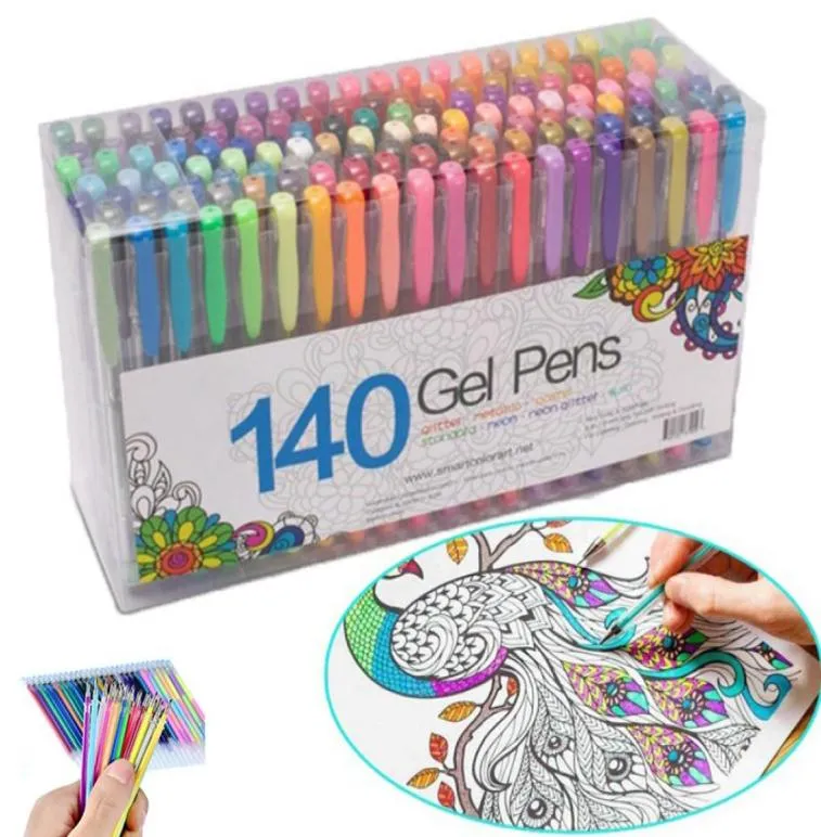 2448 DIY Home Schilderijen Aquarel tekenpotlood educatief speelgoed Fluorescerende vullingen Penselen Pen Kleurrijk Feestgel Kantoor School3602763