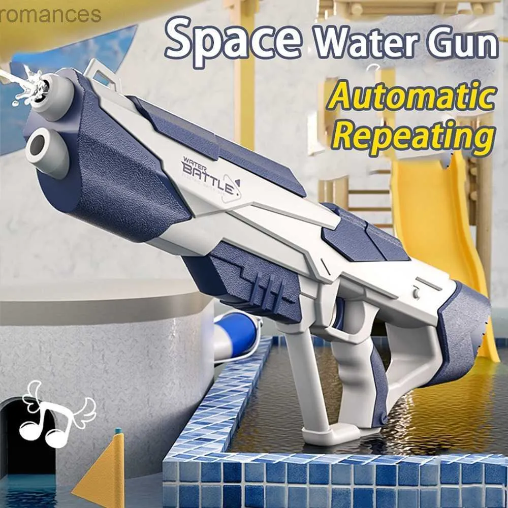 Speelgoedpistool Pistoolspeelgoed Zomer Fantasie Ruimte Waterpistool Automatisch Elektrisch Watergevechten Speelgoed Buiten Strand Zwembad Kinderspeelgoed Kinderen Geschenk 240307