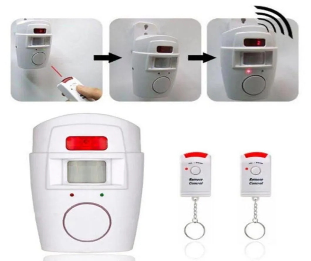 Alarm Systems Sensitive Wireless Motion Sensor Security Detector Indoor And Outdoor System Home Garage With Remote Control8386906