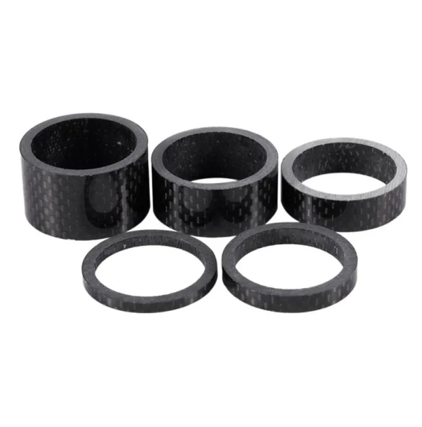 5 pièces 1 18 quot3mm 5mm 10mm 15mm 20mm rondelle en fibre de carbone ensemble de tête de vélo entretoise de tige kit7151103