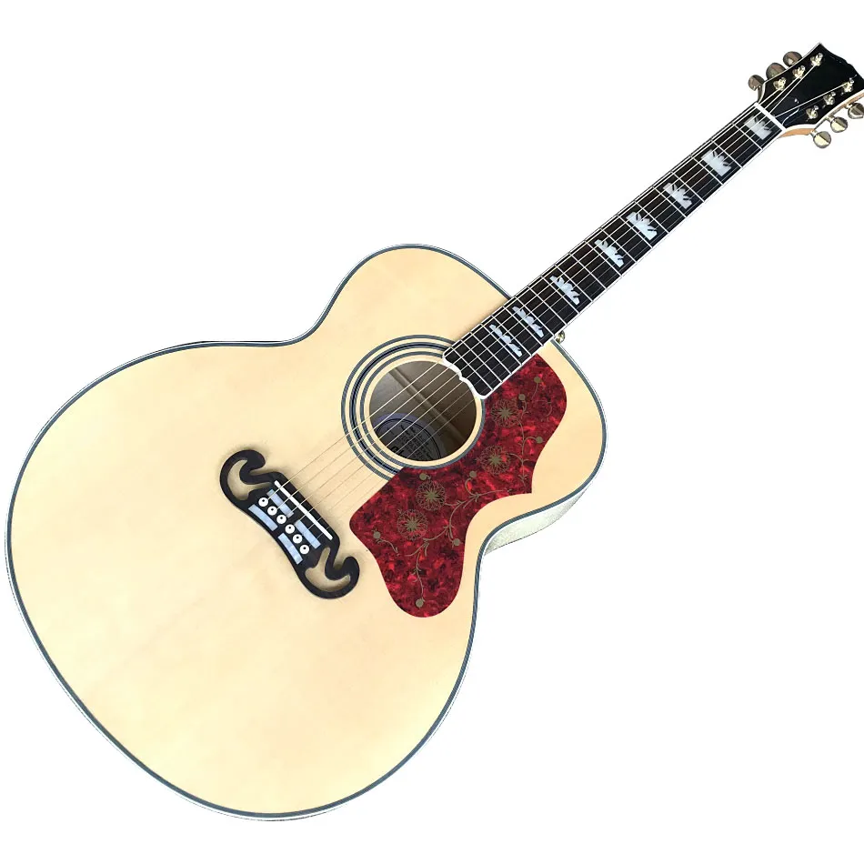 중국에서 만든 맞춤형 매장, 43 인치 어쿠스틱 기타, 싱글 사이드 나무 기타, 무료 배송
