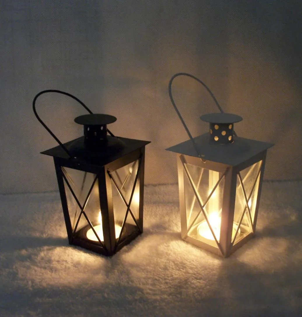 Hela Blackwhite Metal Candle Holders Iron Lantern Wedding Decoration Centerpieces Marockan Lanterns Candle Lantern 6309873