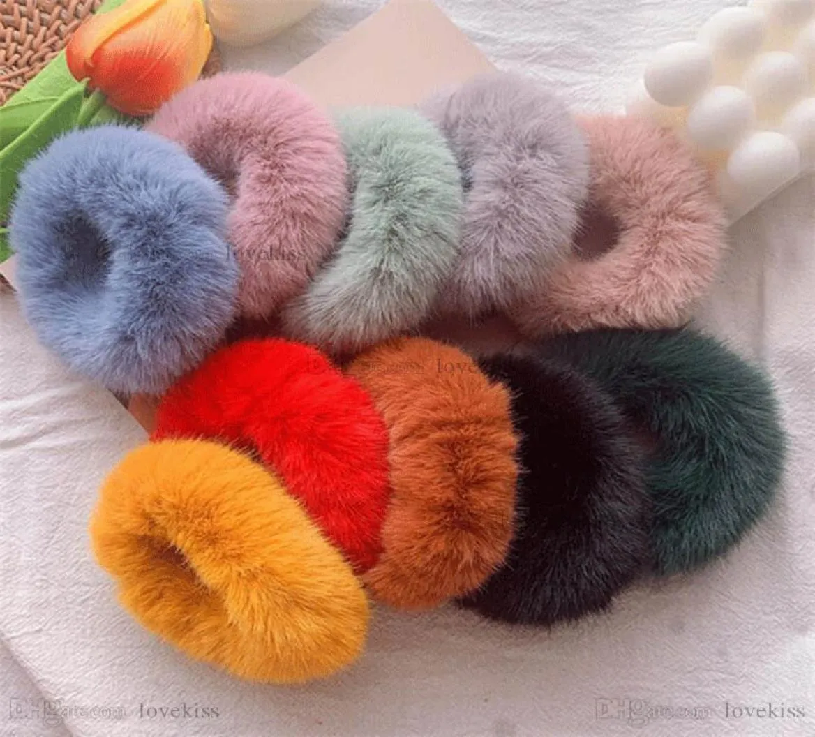 Girls Hair Accessories Tie Hairbands Bands Fur Teenage Kids Headbands Childrens Scrunchies Autumn Winter B74018701422