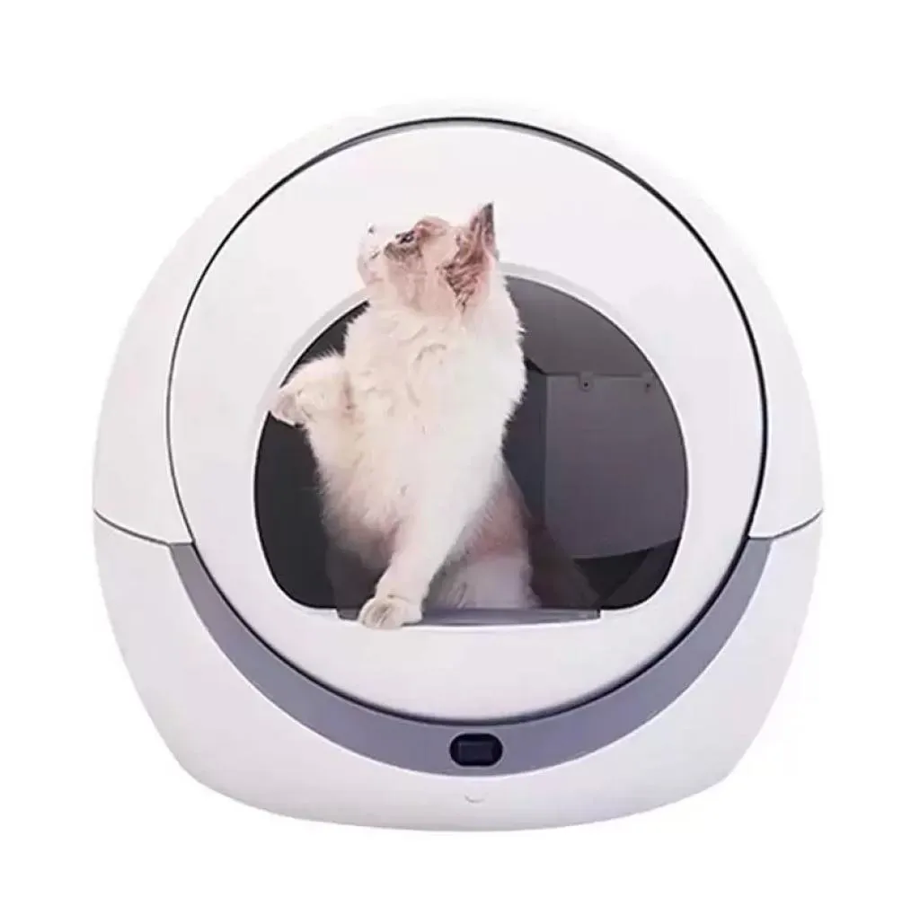 Gato Grooming Auto Limpeza Automática Gatos Caixa de Areia Inteligente Bandeja Fechada Banheiro Treinamento Rotativo Comadre Destacável Animais de Estimação Acces7244308