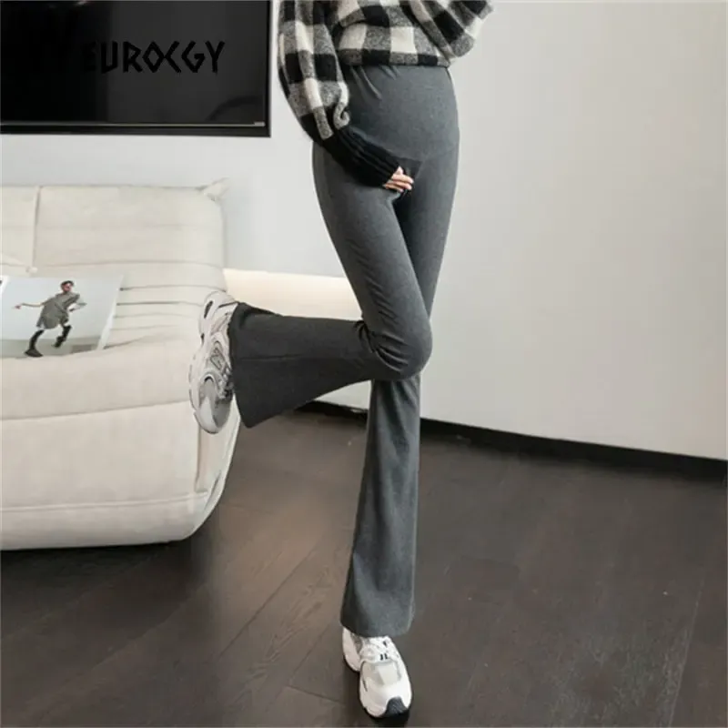 Capris Maternity Women 2023 Autumn Winter New Style Korean Edition Vintage Slim High WAIST CARICOPANTS VERSATILE SPORTSOUSERS