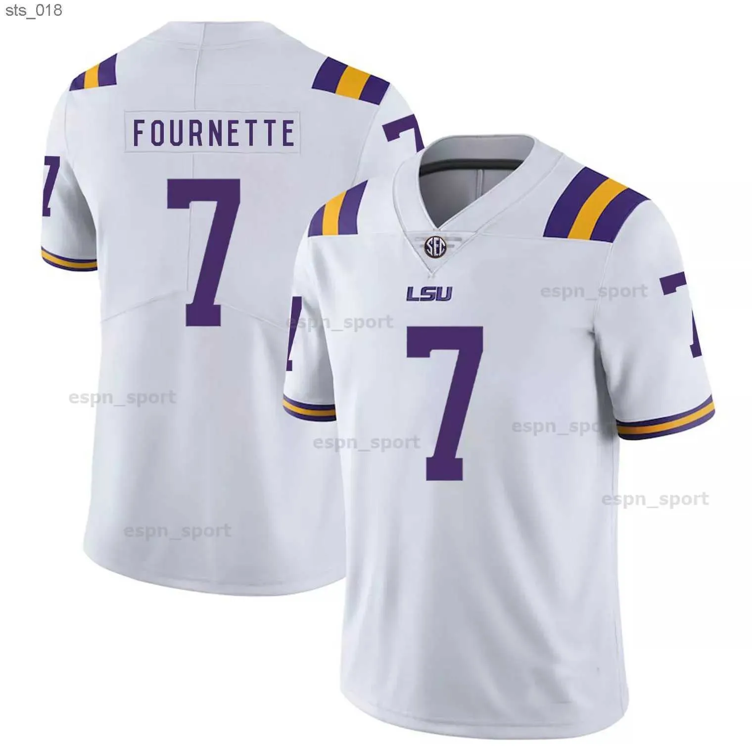 قمصان كرة القدم Tigers Custom Jersey College Joe Burreaux Odell Jr. Justin Jefferson Tryann Mathieu Leonard Fournette Jamarr Chase Size S-4XLH240307