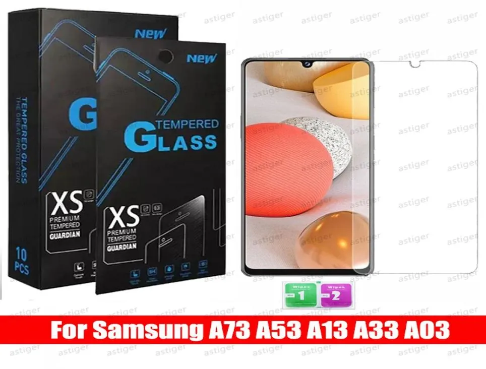 Antiscratch 9h skärmskydd för Samsung S22 Plus A13 A03S A33 A53 A73 A23 A12 A32 A21S Galaxy A52 A72 Moto G Pure Stylus 20229815225