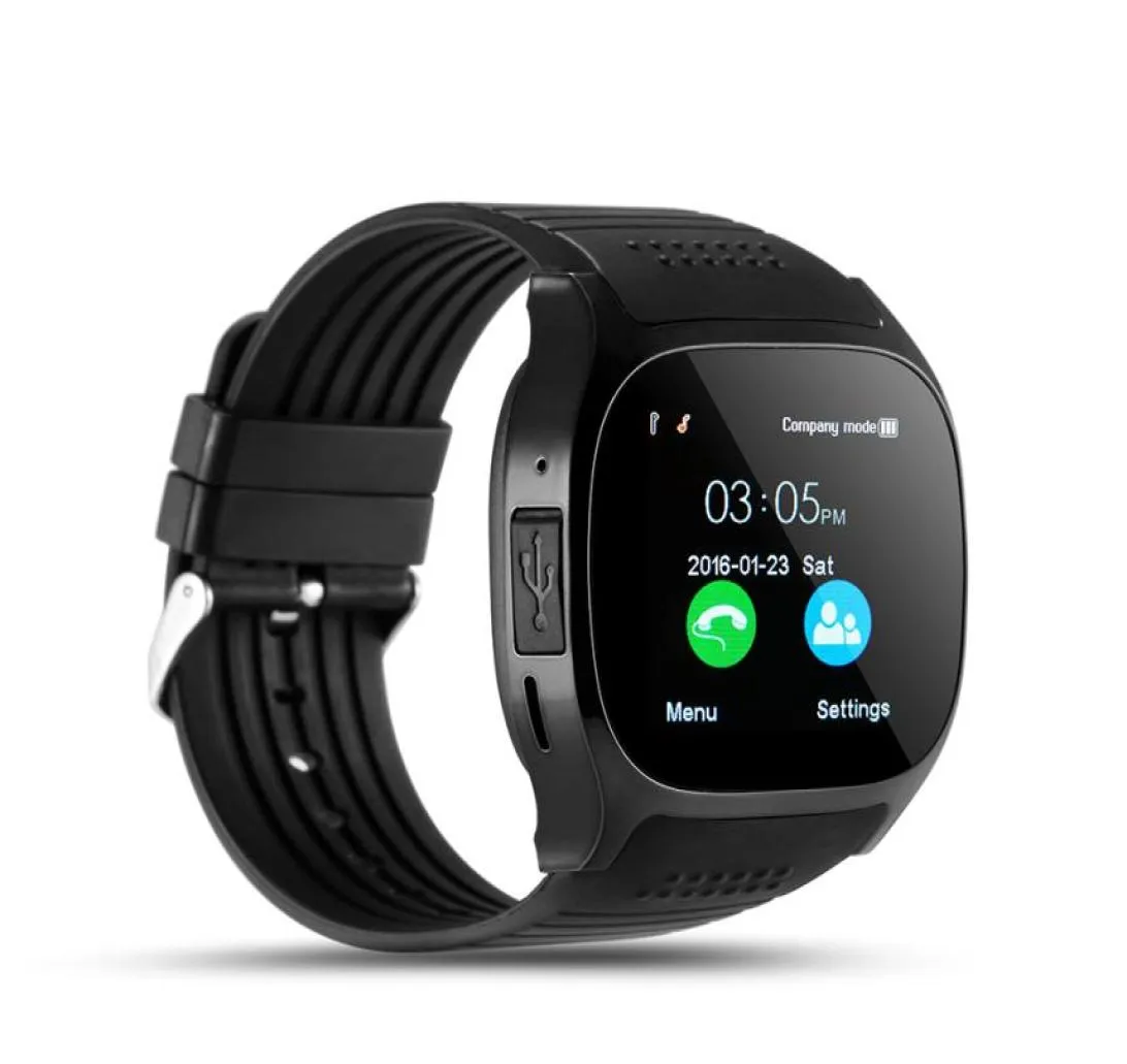 T8 GPS montre intelligente Bluetooth passomètre sport activité Tracker montre-bracelet intelligente avec caméra horloge SIM Slot Bracelet pour iPhone An8294346