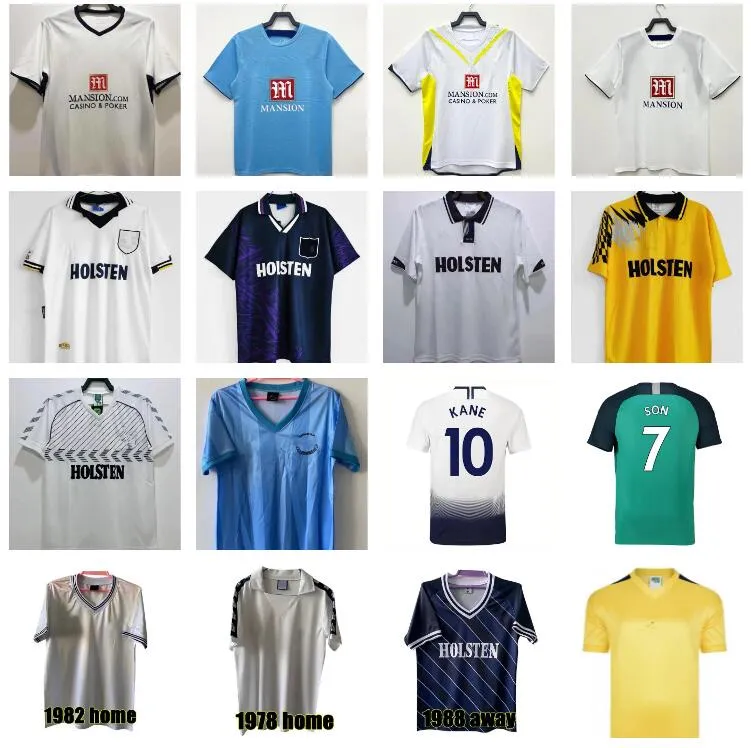 TOTTENHAM BALE GINOLA Retro voetbalshirts 1990 1992 1994 1998 1999 Klinsmann GASCOIGNE ANDERTON SHERINGHAM 92 94 95 06 07 08 09 klassiek Vintage voetbalshirt