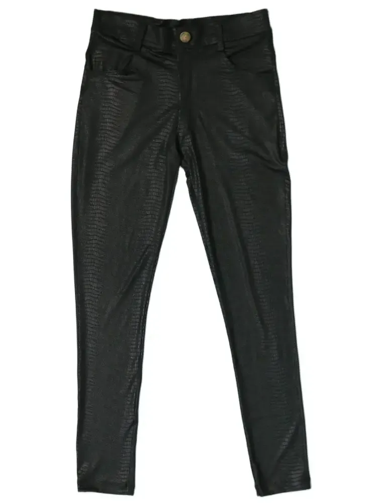 Byxor ultratunna elastiska blyertsbyxor vårens sommarmens benen tätt heta sexiga spodnie koreanska streetwear pantalon pu läderbyxor