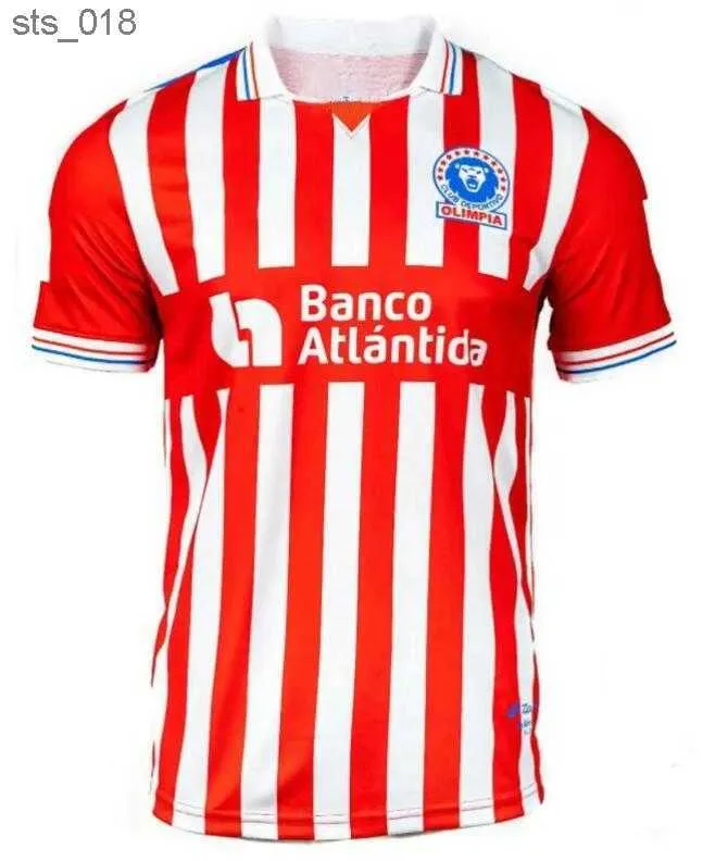 Maillots de football CD Olimpia Accueil Nouveau Sport NUNEZ BECKELES PAZ FIGUEROA M.PINTO Foolball Honduras 2024 Uniformes de chemise de football MenH240307