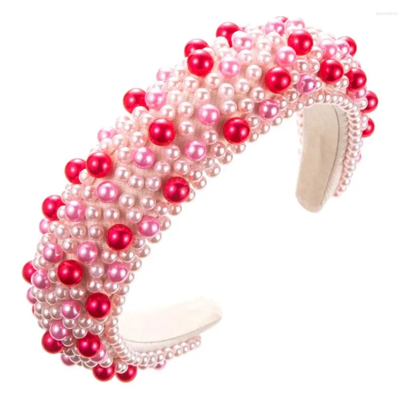 Hair Clips 2024 Luxury Mardi Gras Headbands Padded Wide Bejewelled Carnival Accessory For Women